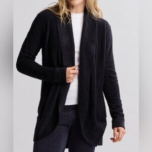 Barefoot Dreams Black Cozychic Lite Circle Cardi - Size M NWT